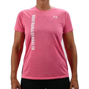 Under Armour Tech Fabric Woman's T-Shirt - Special Edition PINK
